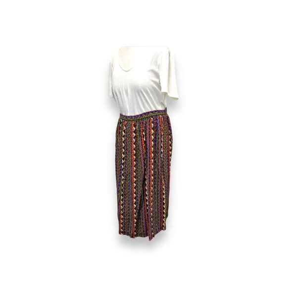 Handmade Vintage Women’s Geometric Pullon Maxi Skirt - Picture 2 of 6